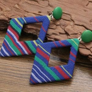 Fabric Boho Earrings